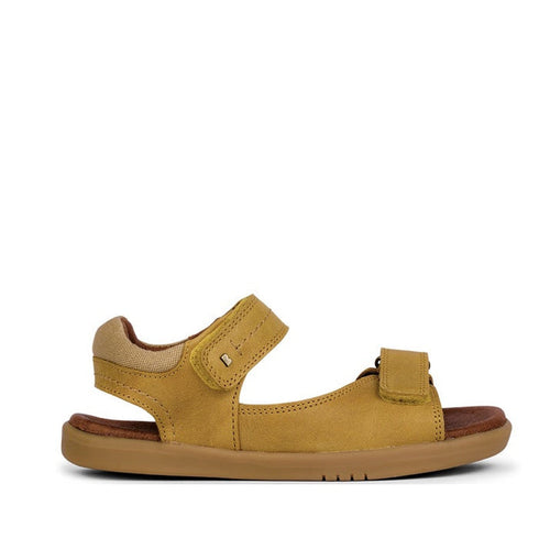 Bobux Kid+ Plus Driftwood Chartreuse Open Toe Sandal 833507