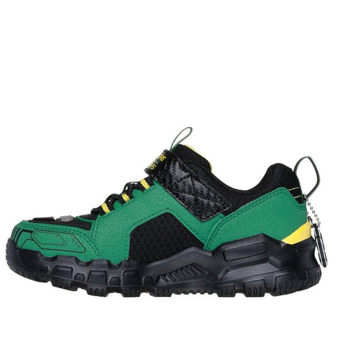 Skechers Boys Youths John Deere Sneakers Rugged Brights Light Ups Green