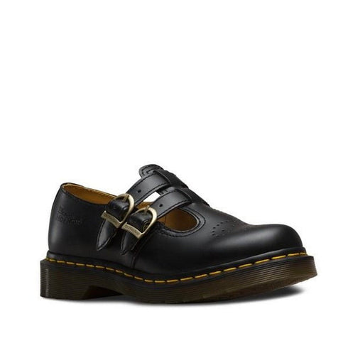Dr Martens 8065 2 Strap Mary Jane Shoe Black Smooth