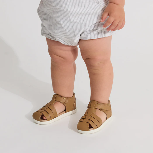 Pretty Braver Billie First Walker Sandal Closed Back - Tan