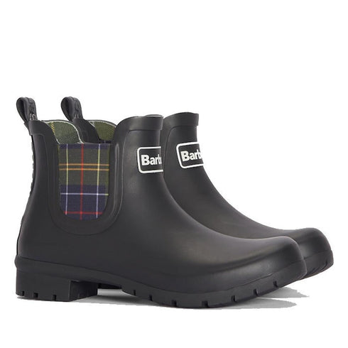 Barbour Kingham Black Chelsea Wellingtons Womens Rainboot
