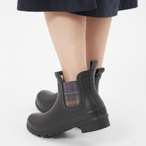 Barbour Kingham Black Chelsea Wellingtons Womens Rainboot