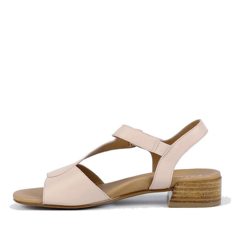 Bay Lane Dune Womens Leather Low Heel Sandal Blush Pink