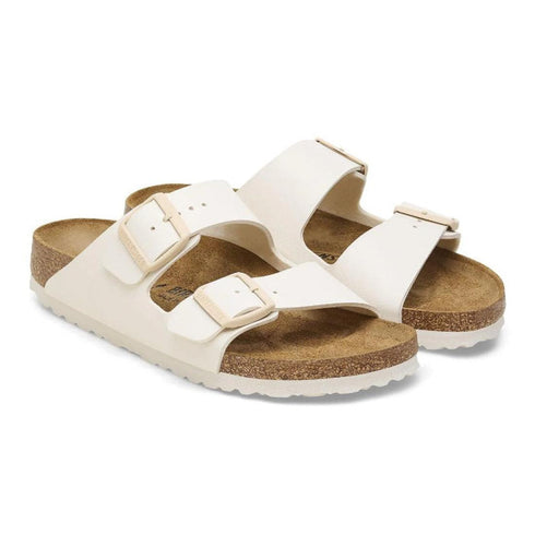 Birkenstock Arizona Birko Flor Eggshell Regular Width