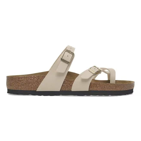 Birkenstock Mayari Birko Flor Sandcastle Off White Regular Width