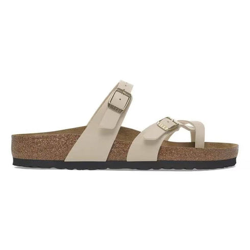 Birkenstock Mayari Birko Flor Sandcastle Off White Regular Width