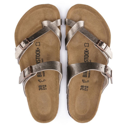 Birkenstock Mayari Metallic Graceful Taupe Regular Width