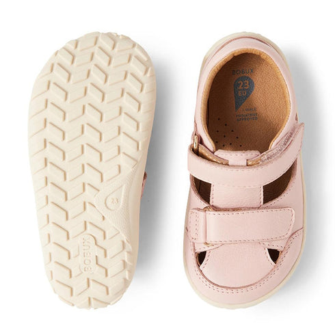 Bobux IW Iwalk Troop Toddlers Leather Sandal Cameo Rose Pink