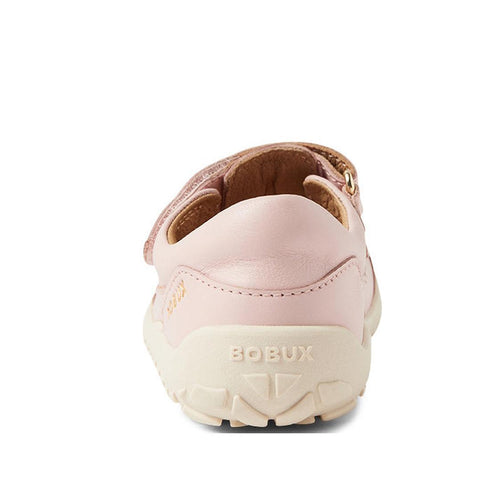 Bobux Kid+ Troop Leather Closed Toe Sandal Cameo Rose Pink