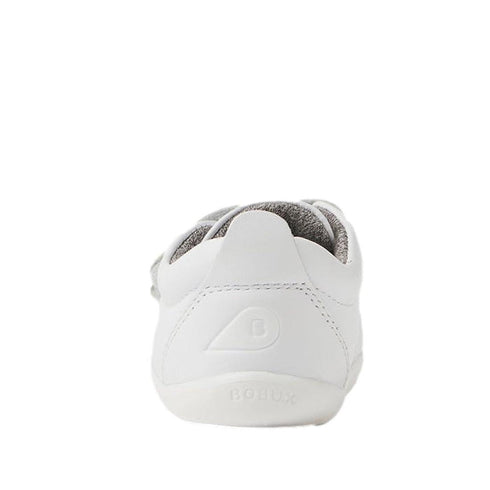 Bobux Step Up Grass Court Trainer Optical White First Shoes