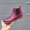 Clarks Kids Chelsea II Youths Leather Boot Maroon Leather