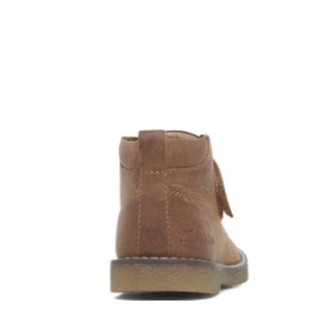 Clarks Charlie Tan Toddlers Leather Boot