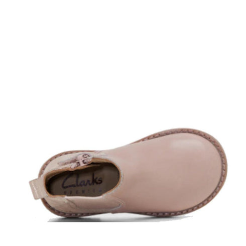 Clarks Chelsea II Jnr Rose Toddlers Leather Boot
