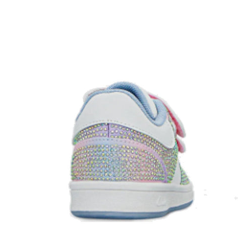 Clarks Danika Jnr White Rainbow Todddler Girls Sneaker