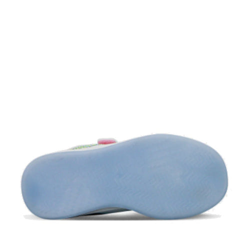 Clarks Danika Jnr White Rainbow Todddler Girls Sneaker