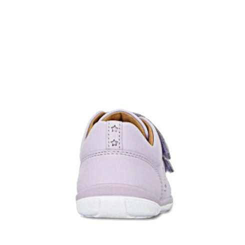 Clarks Toddlers Macy Lilac Leather Trainer