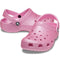 Crocs Kids Youths - Pink Tweed Shimmer Glitter Clog Classic K