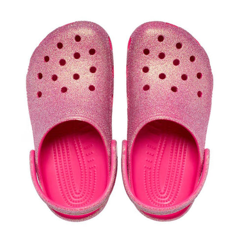Crocs Kids - Youths Classic Clog K Iridescent Glitter Dragon Fruit