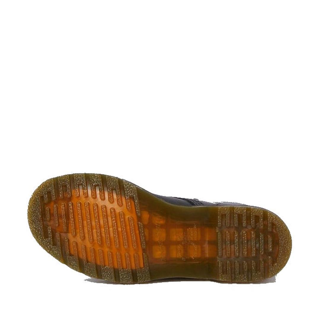 The image shows the bottom view of a single Dr Martens 1460 Vonda Red Roses Softy T Leather Boot with a translucent amber AirWair Bouncing Sole, featuring textured, grooved tread for grip. The background is plain white., 190665206036, 190665206043, 190665