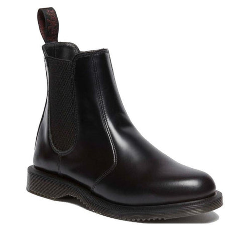 Dr Martens Flora Chelsea Womens Boot Black Polished Smooth