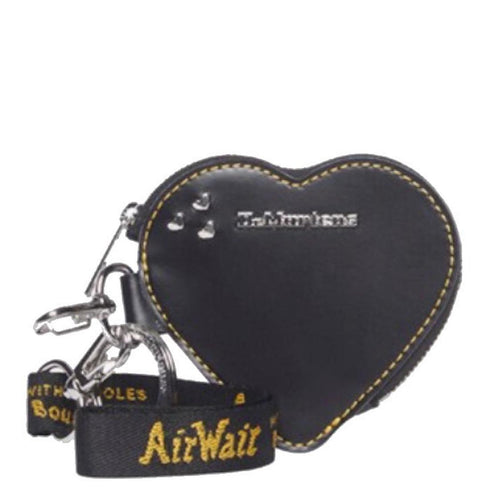 Dr Martens Heart Purse Keyring Black Kiev Leather Bag Charm