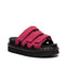 Dr Martens Raine Fuchsia Pink Greasy Suede Leather Slides