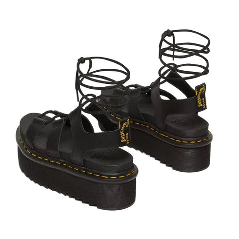 Dr Martens XL Nartilla Platform Gladiator Sandal Black Athena CLEARANCE Last One