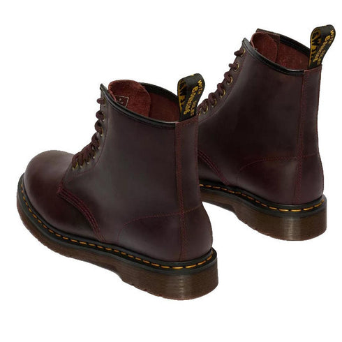 Dr Martens 1460 Cherry Red Crazy Horse Waxy Leather 8 eye Boot