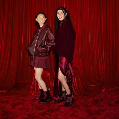 Dr Martens 1460 Vegan Pascal Cherry Red Velvet 8 Eye Boot