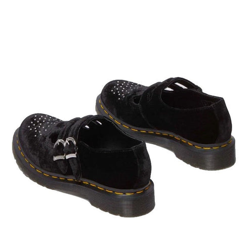 Dr Martens 8065 2 Strap Mary Jane Vegan Black Velvet