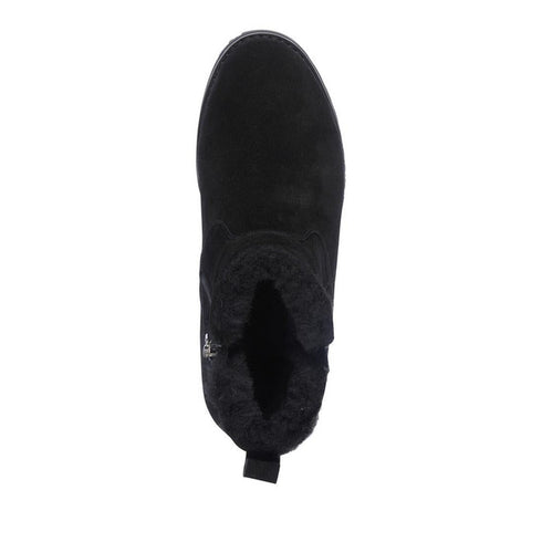 Emu Beach Mini 2.0 Black Suede Wool Boot