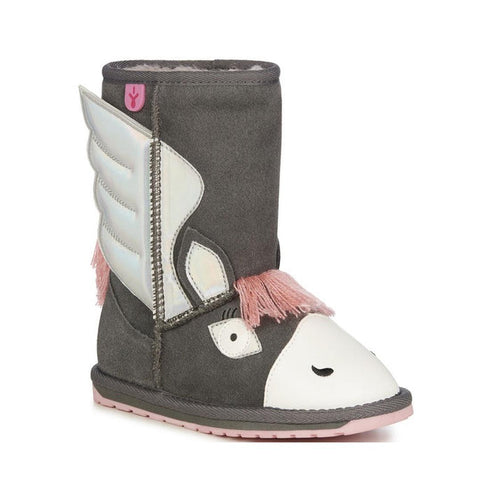 EMU Kids Pegasus Charcoal Wool Boot LAST ONE CLEARANCE