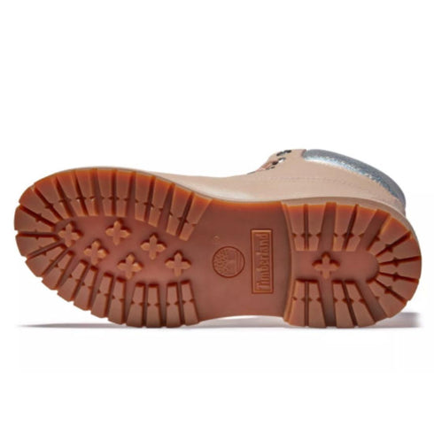 Timberland Heritage 6 Inch Waterproof Boot Light Pink Nubuck Diamonds and Pearls