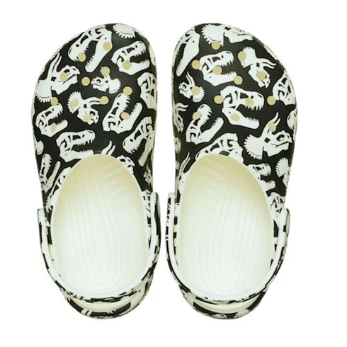Crocs Kids - Youths Classic Glow Dino Clog K Black Sandal