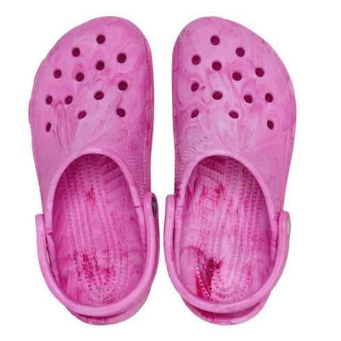 Crocs Kids - Watercoloured Marbled Clog Sandal Pink Swirl Youths