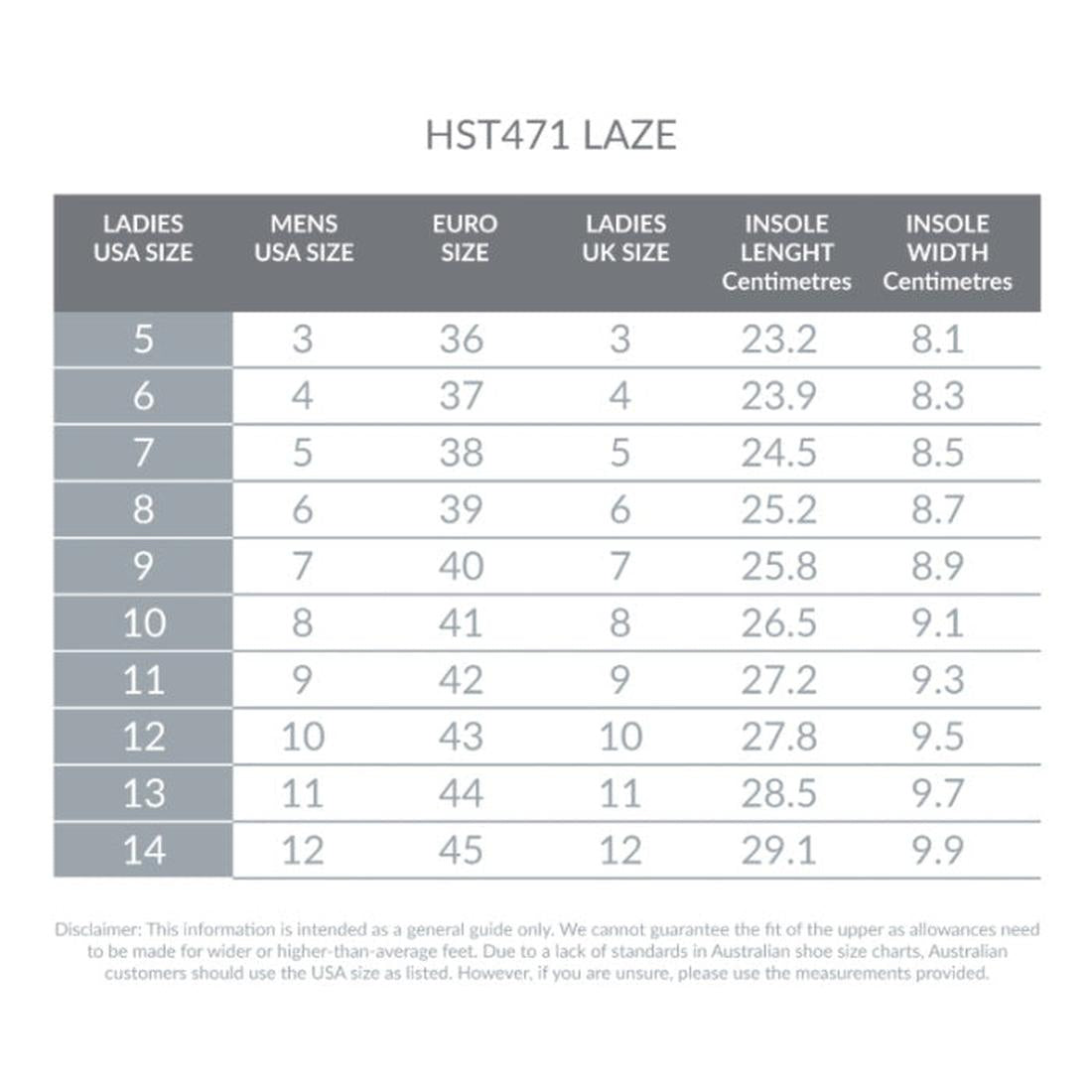 Holster Laze Sand Summer Slide chart for women and men, single strap style, soft sole, easy slip-on, in sand color. Sizes 5–14. ksnz, 47379, 9337771011227, 9337771011234, 9337771011241, 9337771011258, 9337771011265, 9337771011272
