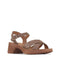 Los Cabos Alegra Cocoa Wedge Platform Backstrap Sandal
