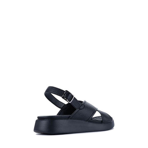 Los Cabos Bogota Black Womens Summer Sandal Back Strap