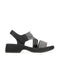 Los Cabos Sportz Sandal with Heel and Back Strap Black