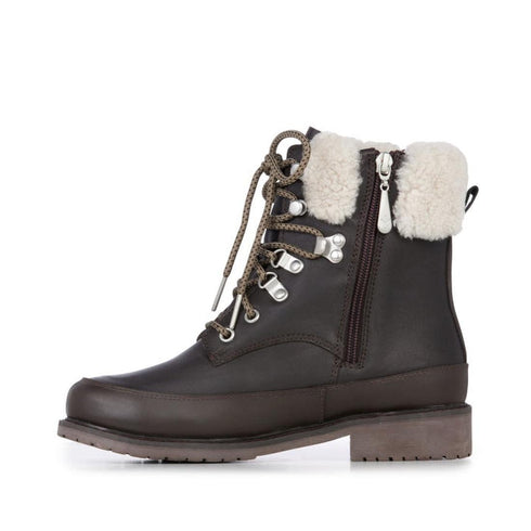 EMU Girls Okab Brown Leather Waterproof Boot up to size 5