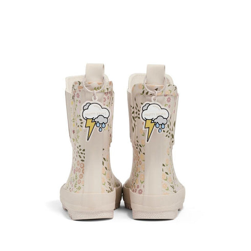 Pretty Brave Puddle Boot Ankle Rainboot Floral Secret Garden