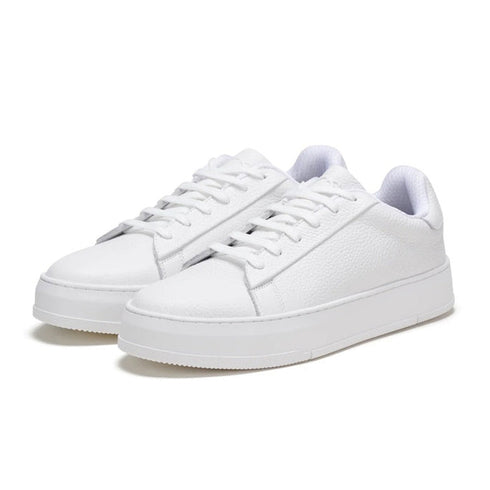 Rollies Womens Court Club All White Leather Trainer