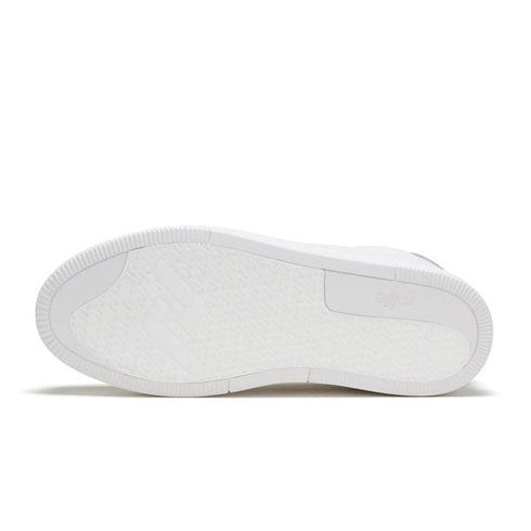 Rollies Womens Court Club All White Leather Trainer