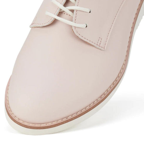 Rollie Womens Derby Rec Snow Pink Leather Shoe