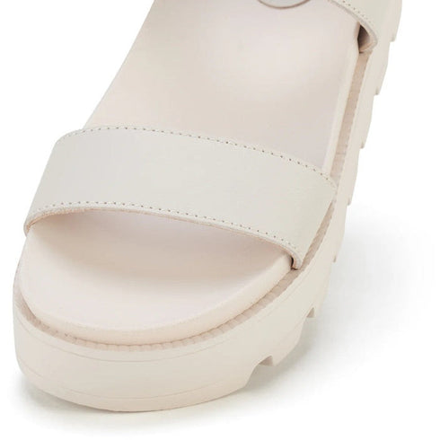 Rollie Womens Zeze Wedge Strap All Oat Leather Sandal