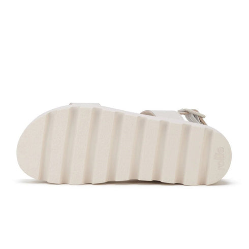Rollie Womens Zeze Wedge Strap All Oat Leather Sandal