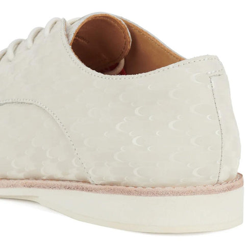 Rollie Womens Derby Bone Peacock Leather Shoe