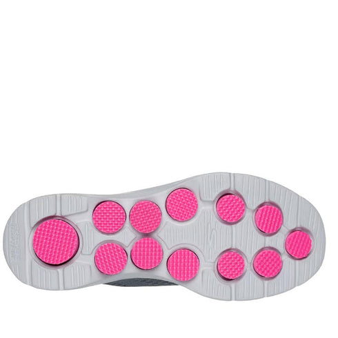 Skechers Womens Slip Ins Go Walk 7 Sarai Charcoal Grey Pink