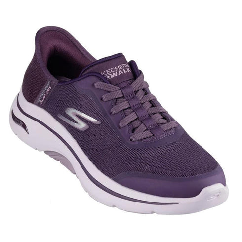 Skechers Go Walk Arch Fit Slip Ins 2.0 Valancia Plum Purple