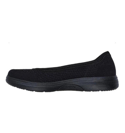 Skechers Arch Fit Inspire Refined Black Ballet Flat